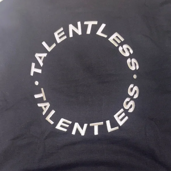 TALENTLESS Black Sweatshirt with White Logo - Picture 2 of 2